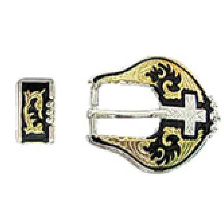 三色十字星三件式帶扣組