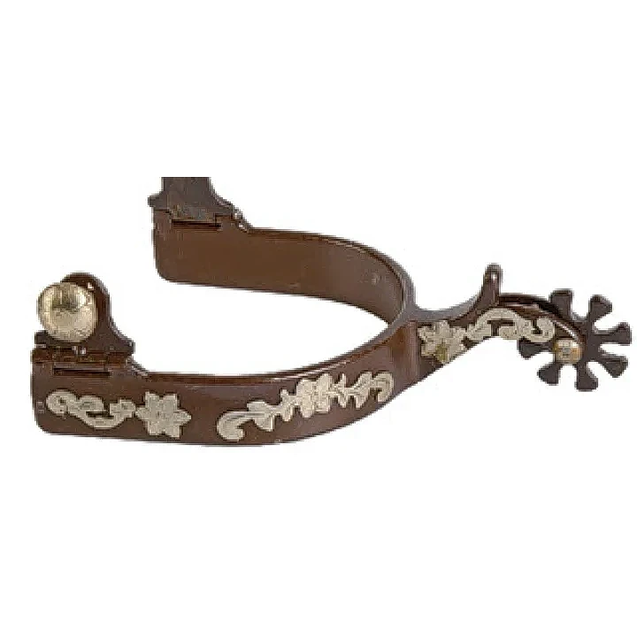 復古花卉寶石馬刺，附護板