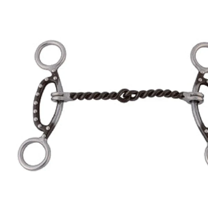 彎曲頰片麻花鋼絲嚼子