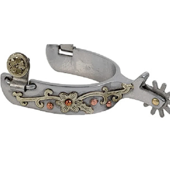 女仕帶護板拋光鋼製馬刺