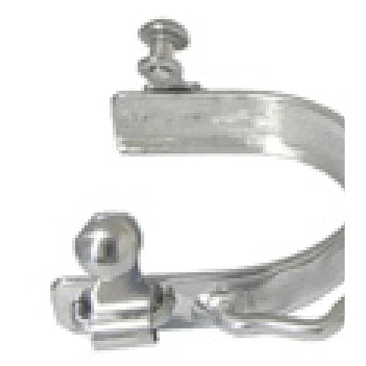 不鏽鋼防撞蹄刺，附綁帶環與鈕扣