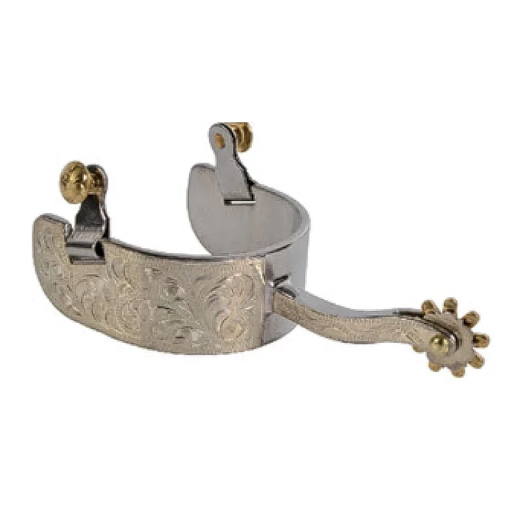 不鏽鋼蹄刺，附雕花飾紋