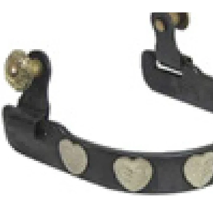 重型黑色旋轉掛鉤，帶心形裝飾