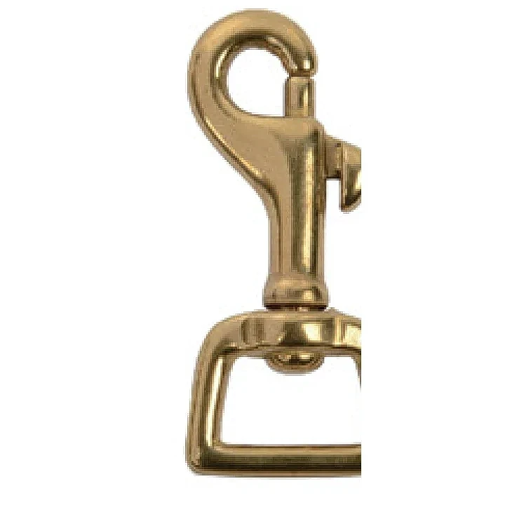 實心黃銅彈簧鉤，旋轉方眼