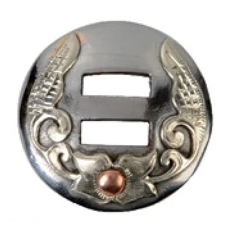 鋼製飾環 (銀雕, 拋光)