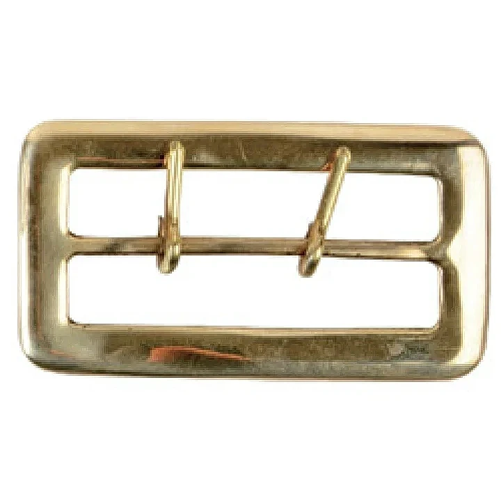 雙舌黃銅聖誕扣，手工拋光