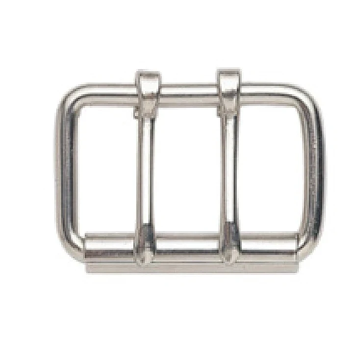 Stainless Steel Roller Buckle, Welded, w/2 Tongues
