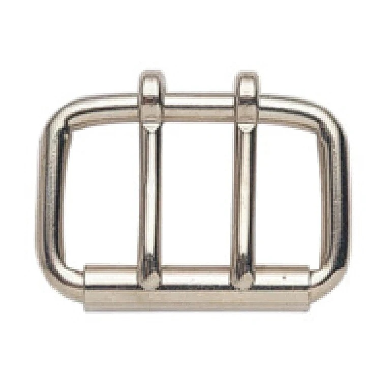Steel Roller Buckle, Welded w/2 Tongues