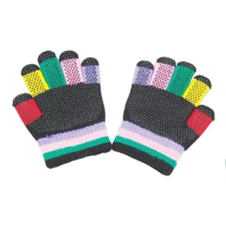 指紋棉質魔術手套，指紋掌心加強抓握力，多色，一副
