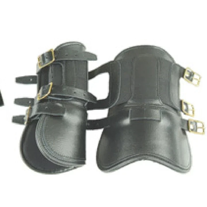 PU 外殼配皮革外層前腿，一對