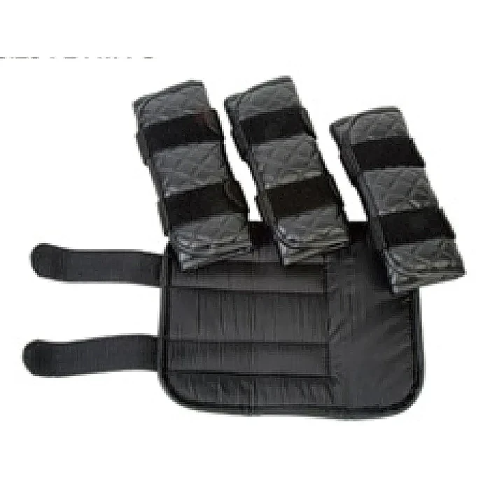 PVC 皮革小型馬靴 6mm 泡棉填充，附魔鬼氈，一套四雙