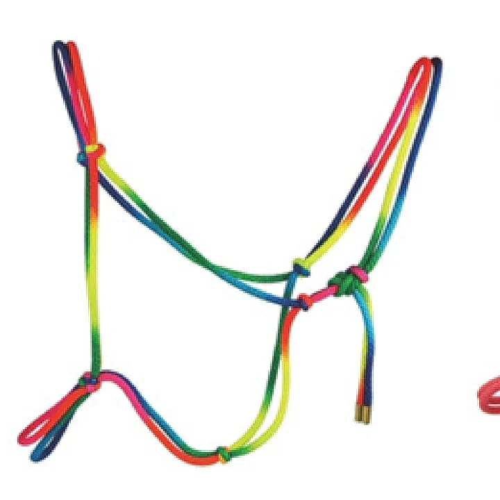 彩虹編織繩頭套