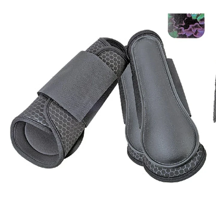Front Leg Shipping Boots, Breathable TPR Honeycomb Pattern Back with "COOLPLUS" Cover
